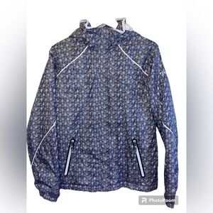Columbia snow winter blue white winter jacket